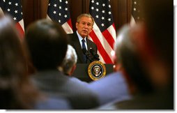 President Bush Attends White House Forum on International Trade and Investment