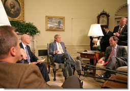 President Bush Discusses the Economy and Protecting Americans From Terrorism