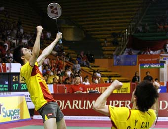 China scoops three titles in Indonesia Super Series