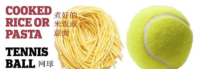 图解：一餐吃多少才不会胖？生活小物件来测