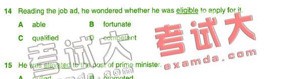 2008职称英语考前每日一练(综合类第56期－A级)