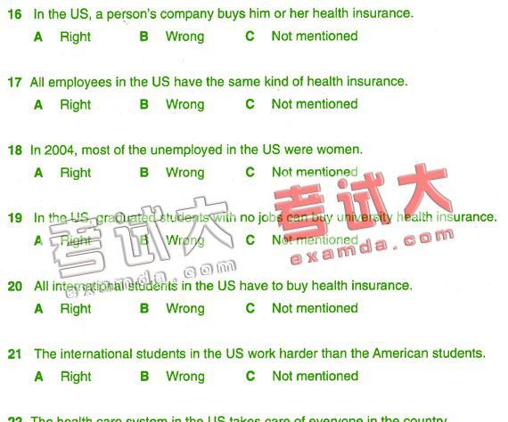 2008职称英语考前每日一练(卫生类第56期－B级)