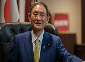 菅义伟当选自民党总裁