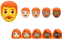 Emoji又出新表情了！光头和红发人士也将拥有专属表情