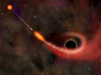 超大黑洞引力无穷 恒星不幸惨遭分身